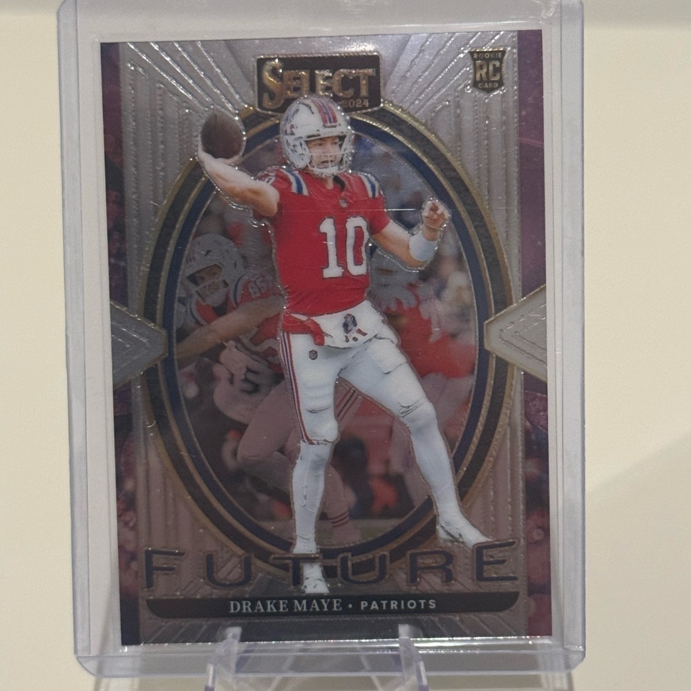 🔥 2024 Drake Maye Panini Select Futures Rookie card. New England Patriots